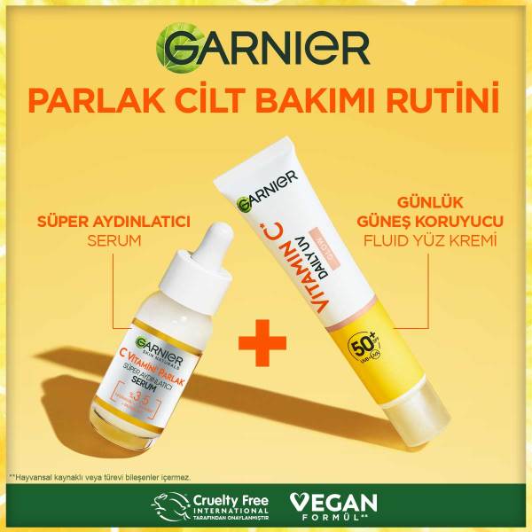Garnier C Vitamini Parlak Günlük UV Korumalı Güneş Yüz Kremi Işıltılı Doku SPF50+ 40 Ml - 12