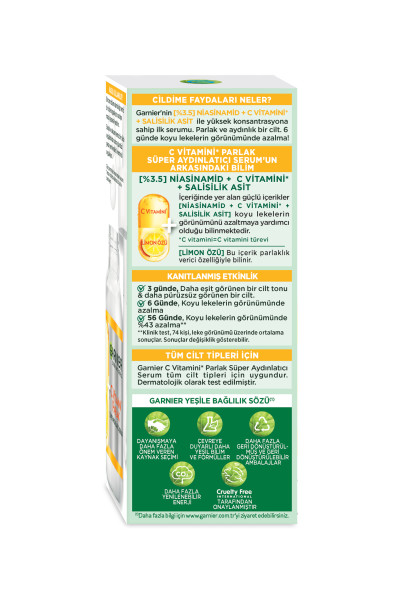 Garnier C Vitamini Parlak Süper Aydınlatıcı Serum 30 Ml - 3