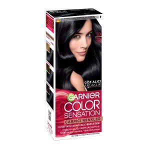 Garnier Çarpıcı Renkler Saç Boyası 1 Ekstra Yoğun Siyah 