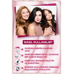 Garnier Çarpıcı Renkler Saç Boyası 1 Ekstra Yoğun Siyah - 3