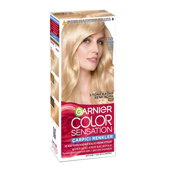 Garnier Çarpıcı Renkler Saç Boyası 110 Ekstra Açık Elmas Sarısı - 1