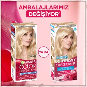 Garnier Çarpıcı Renkler Saç Boyası 110 Ekstra Açık Elmas Sarısı - 4