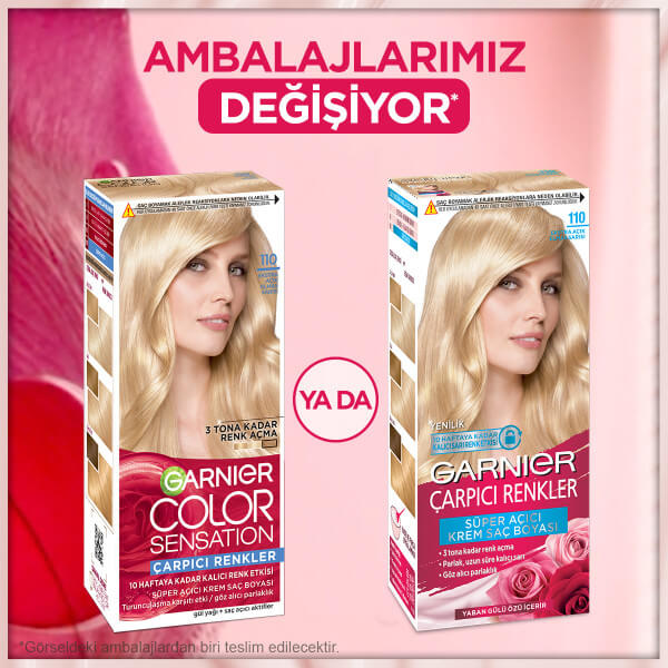 Garnier Çarpıcı Renkler Saç Boyası 110 Ekstra Açık Elmas Sarısı - 4