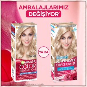 Garnier Çarpıcı Renkler Saç Boyası 111 Ekstra Açık Gümüş Sarısı - 4