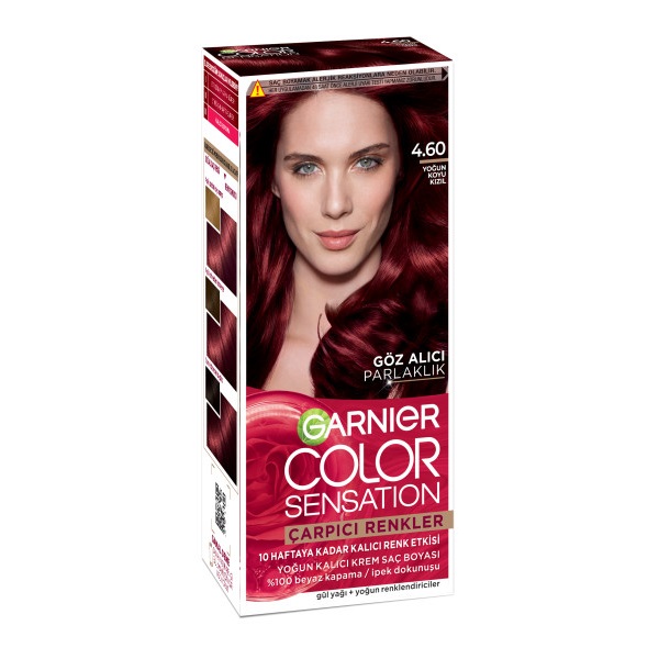 Garnier Çarpıcı Renkler Saç Boyası 4.6 Yoğun Koyu Kızıl - 1