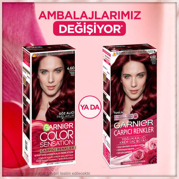 Garnier Çarpıcı Renkler Saç Boyası 4.6 Yoğun Koyu Kızıl - 4