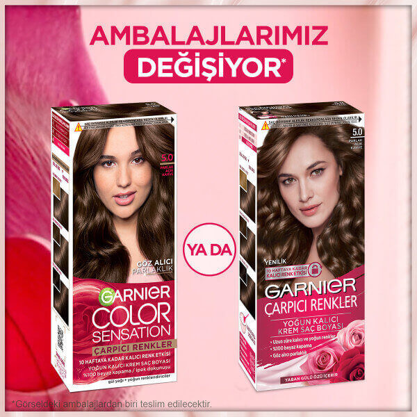 Garnier Çarpıcı Renkler Saç Boyası 5 Parlak Açık Kahve - 4