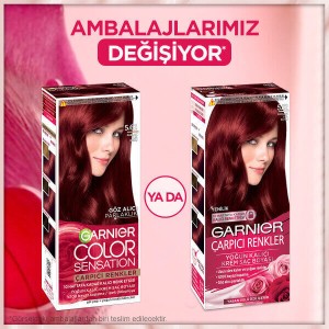 Garnier Çarpıcı Renkler Saç Boyası 5.62 Parlak Lal Kızılı - 4