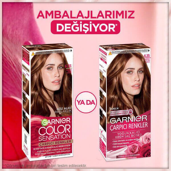 Garnier Çarpıcı Renkler Saç Boyası 6.35 Çarpıcı Altın Kahve - 4