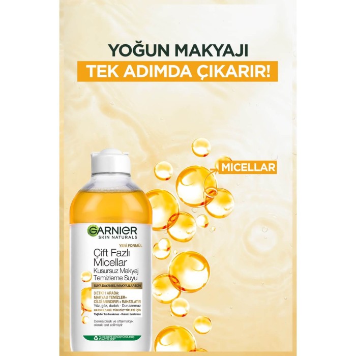 Garnier Çift Fazlı Micellar Kusursuz Makyaj Temizleme Suyu 400 Ml - 4