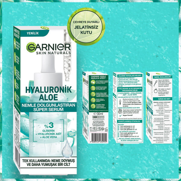 Garnier Hyaluronik Aloe Nemle Dolgunlaştıran Süper Serum 30 Ml