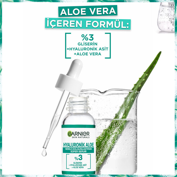 Garnier Hyaluronik Aloe Nemle Dolgunlaştıran Süper Serum 30 Ml