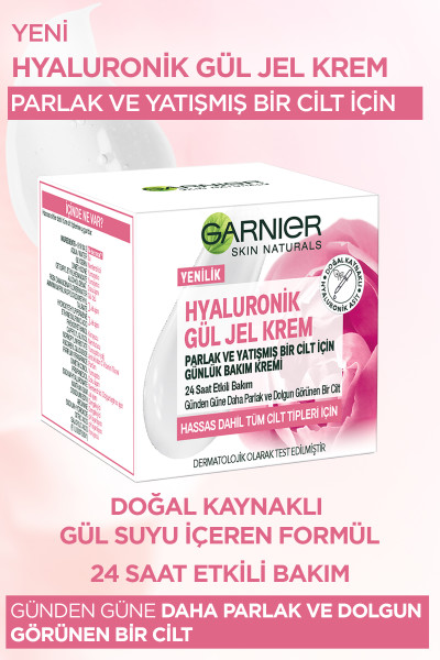 Garnier Hyaluronik Gül Jel Krem 50 Ml - 3