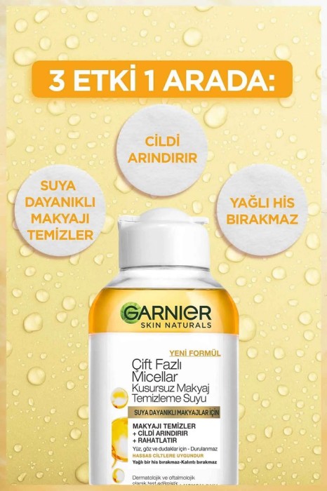 Garnier Micellar Çift Fazlı Kusursuz Makyaj Temizleme Suyu 100 Ml - 2