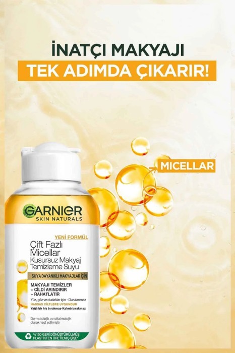 Garnier Micellar Çift Fazlı Kusursuz Makyaj Temizleme Suyu 100 Ml - 4