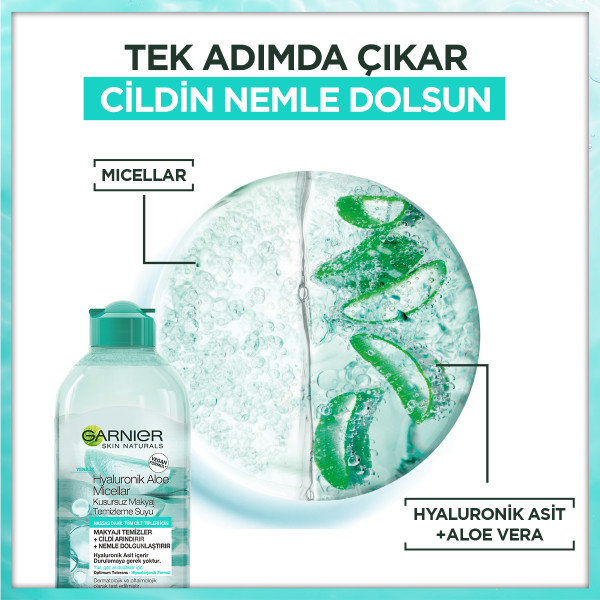 Garnier Micellar Hyaluronik Aloe Kusursuz Makyaj Temizleme Suyu 400 Ml - 5