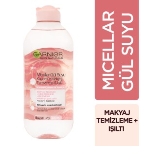 Garnier Micellar Kusursuz Makyaj Temizleme ve Işıltı Gül Suyu 400 Ml - 2