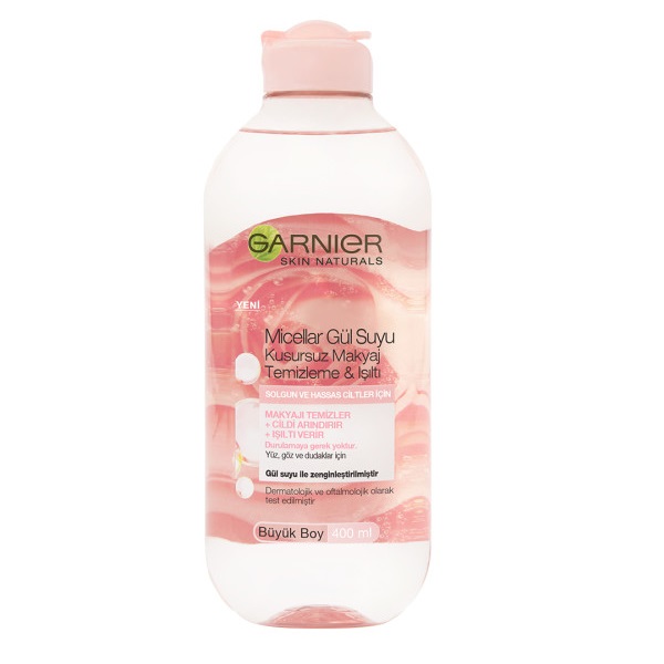 Garnier Micellar Kusursuz Makyaj Temizleme ve Işıltı Gül Suyu 400 Ml - 1