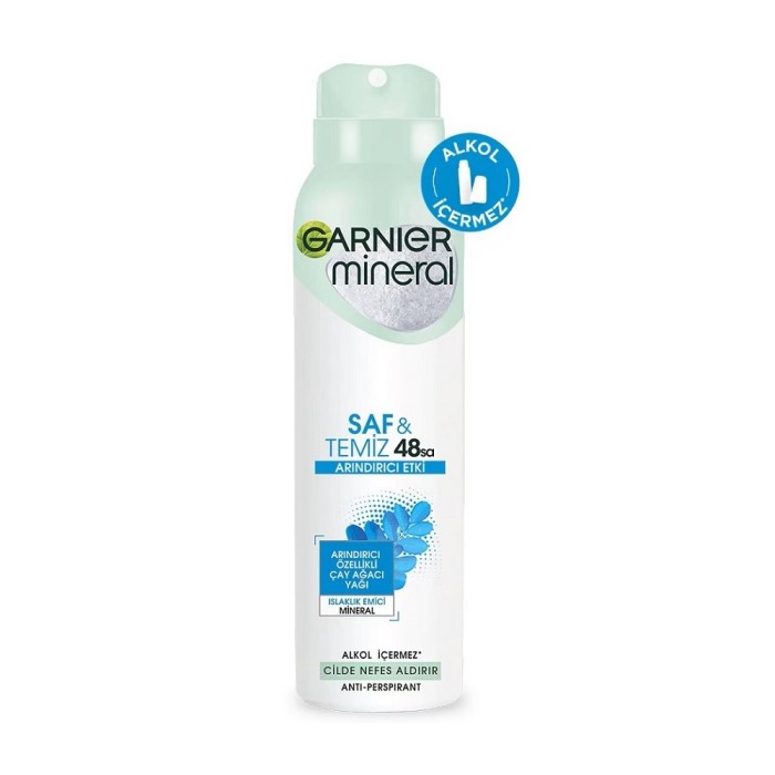 Garnier Mineral Saf&Temiz Kadın Deodorant 150 Ml - 1