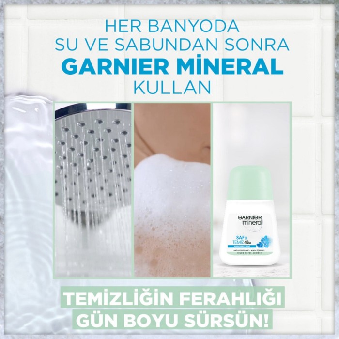 Garnier Mineral Saf&Temiz Kadın Roll-On 50 Ml - 3
