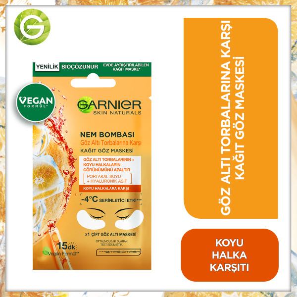 Garnier Nem Bombası Göz Altı Torbalarına Karşı Kağıt Göz Maskesi - 2
