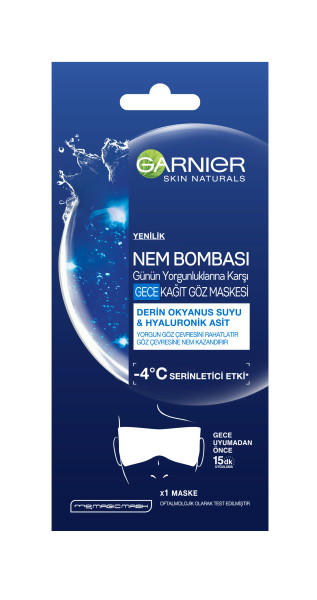 Garnier Nem Bombası Yorgunluk Karşıtı Gece Kağıt Göz Maskesi - 1