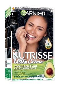 Garnier Saç Boyası - Garnier Nutrisse Ultra Creme 1 Siyah