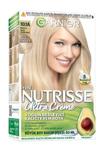 Garnier Nutrisse Ultra Creme 10.1A Ekstra Açık Küllü Sarı 