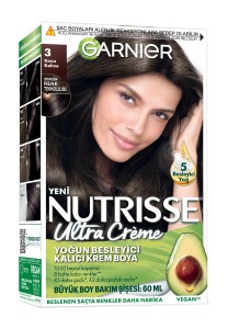 Garnier Saç Boyası - Garnier Nutrisse Ultra Creme 3 Koyu Kahve