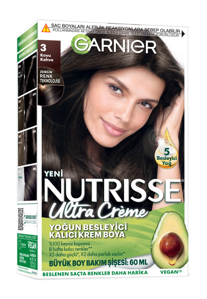 Garnier Nutrisse Ultra Creme 3 Koyu Kahve - 1