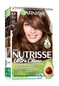 Garnier Nutrisse Ultra Creme 5.3 Altın Karamel Kahve 