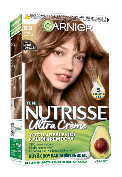 Garnier Nutrisse Ultra Creme 6.3 Altın Kumral - 1
