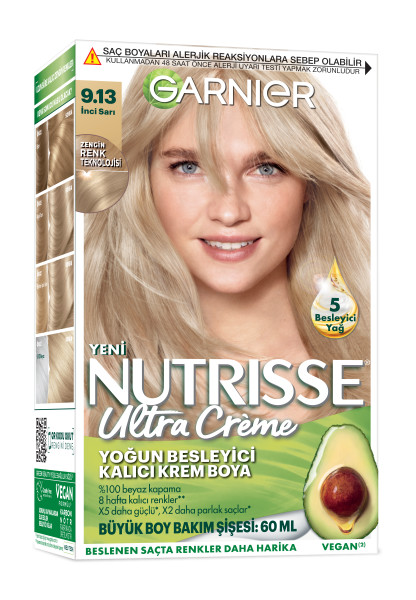 Garnier Nutrisse Ultra Creme 9.13 İnci Sarısı - 1