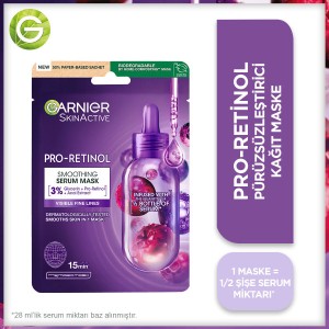 Garnier Pro-Retinol Smoothing Serum Maske 22 Gr - 2