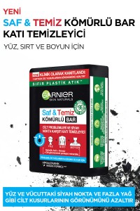 Garnier Saf&Temiz Siyah Nokta Karşıtı Kömürlü Bar 100 Gr - 4