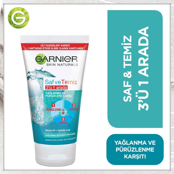 Garnier Saf&Temiz 3'ü 1 Arada 150 Ml - 2