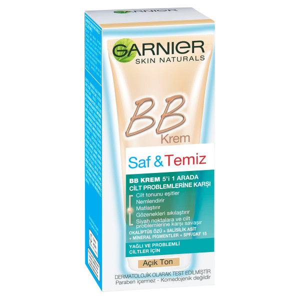 Garnier Saf&Temiz BB Mucizevi Cilt Kusursuzlaştırıcı Açık Ton 50 Ml - 4