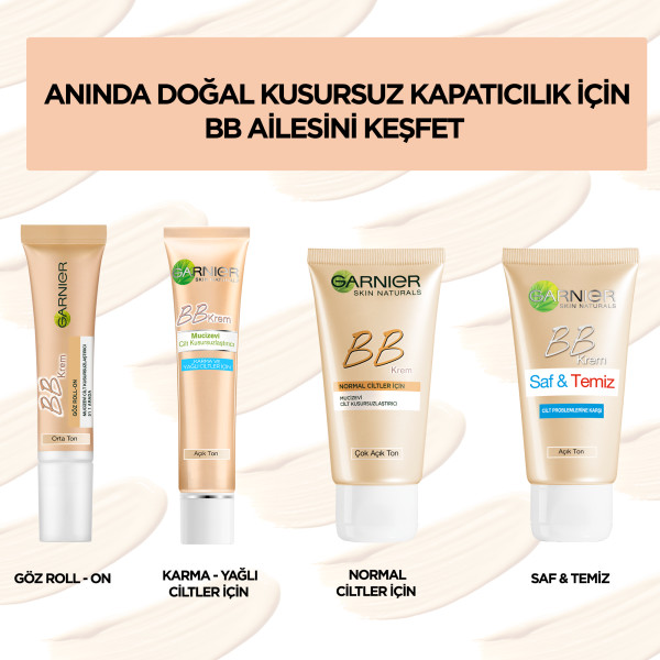 Garnier Saf&Temiz BB Mucizevi Cilt Kusursuzlaştırıcı Orta Ton 50 Ml - 5
