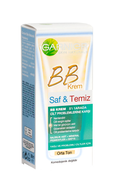 Garnier Saf&Temiz BB Mucizevi Cilt Kusursuzlaştırıcı Orta Ton 50 Ml - 4
