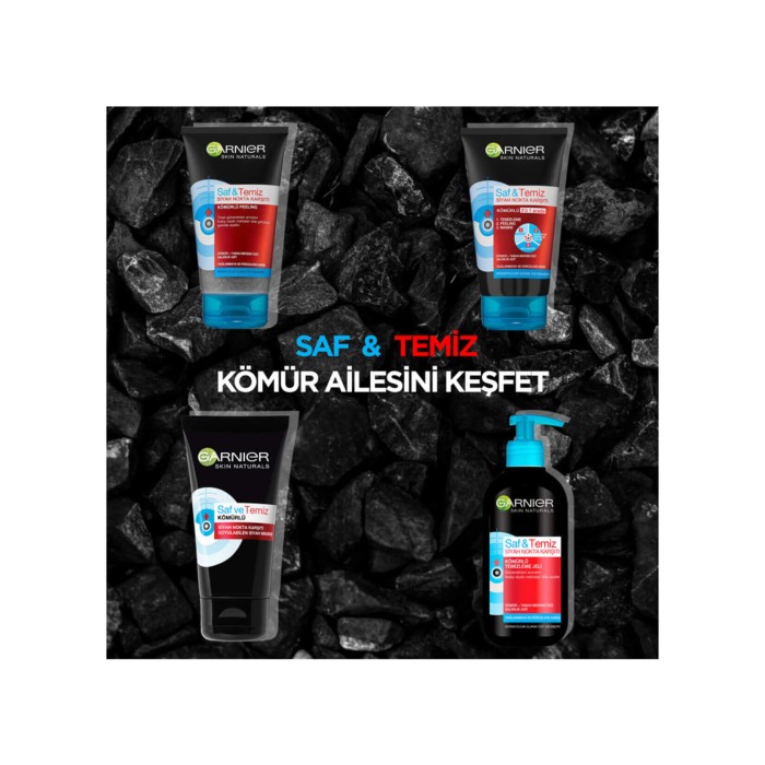Garnier Saf&Temiz Siyah Nokta Karşıtı Kömürlü 3'ü 1 Arada 150 Ml - 3