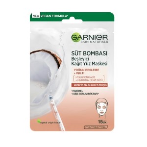 Garnier Süt Bombası Besleyici Kağıt Yüz Maskesi Hindistan Cevizi 28 Gr - Garnier Cilt