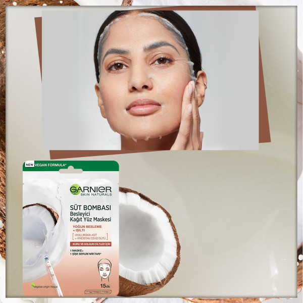 Garnier Süt Bombası Besleyici Kağıt Yüz Maskesi - 4