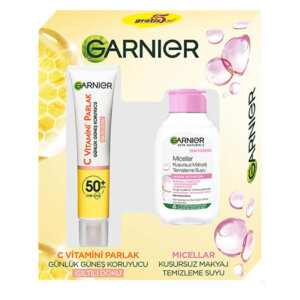Garnier UV Fluid Güneş Yüz Kremi 40 Ml + Micellar Kusursuz Makyaj Temizleme Suyu 2'li Set - Garnier Cilt