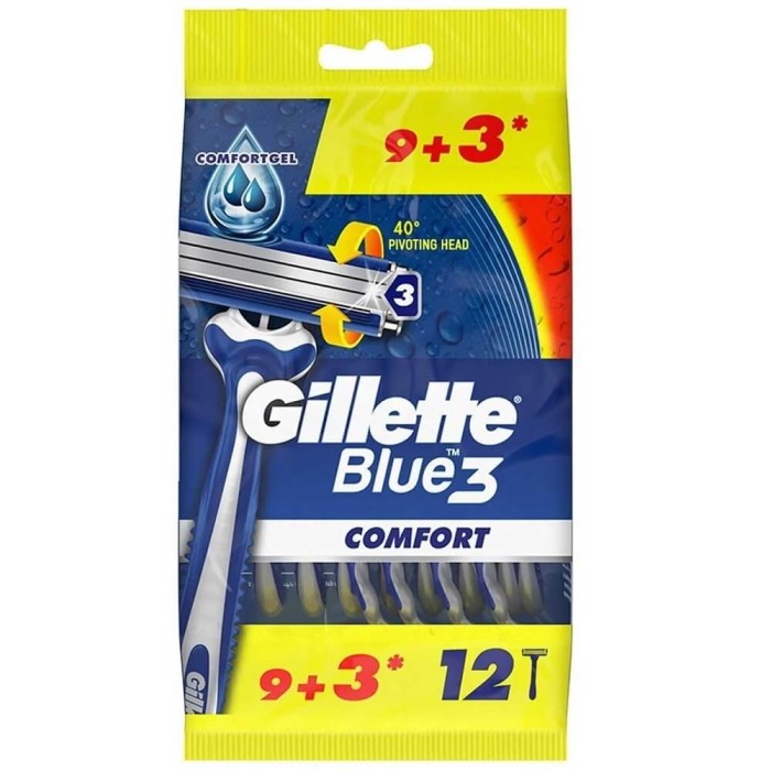 Gillette Blue 3 Comfort Kullan At Tıraş Bıçağı 9+3'lü - 1