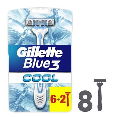 Gillette Blue 3 Cool Kullan At Tıraş Bıçağı 8'li - 1