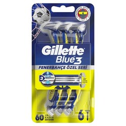 Gillette - Gillette Blue 3 Fenerbahçe Kullan At Tıraş Bıçağı 6'lı