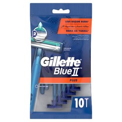 Gillette - Gillette Blue II Plus Kullan At Tıraş Bıçağı 10'lu