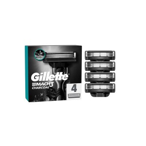 Gillette Mach3 Charcoal Yedek Tıraş Bıçağı 4'lü - Gillette