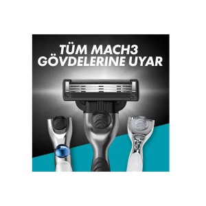 Gillette Mach3 Charcoal Yedek Tıraş Bıçağı 4'lü - 2