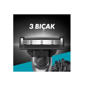 Gillette Mach3 Charcoal Yedek Tıraş Bıçağı 4'lü - 3